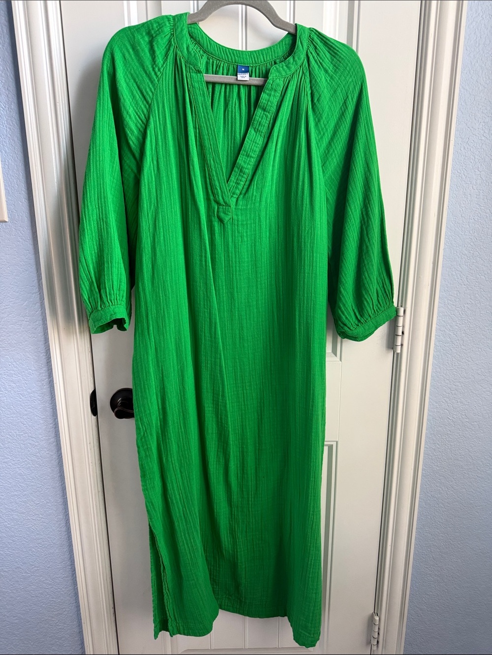 Old Navy Bright Green Midi Caftan Dress